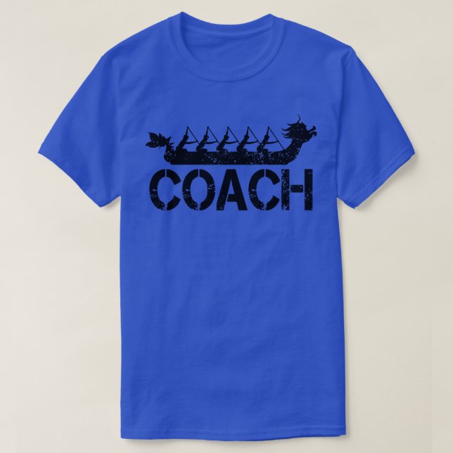 Dragon Boat Racing Team Coach T-Shirt (Design Front)