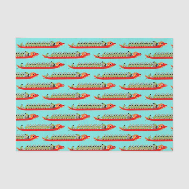 Dragon Boat Racing Tissue Paper (Front)