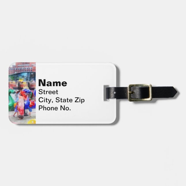 Dragon Boats Baltimore MD Luggage Tag (Front Horizontal)