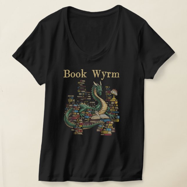 Dragon BOOK WYRM T-Shirt (Laydown)