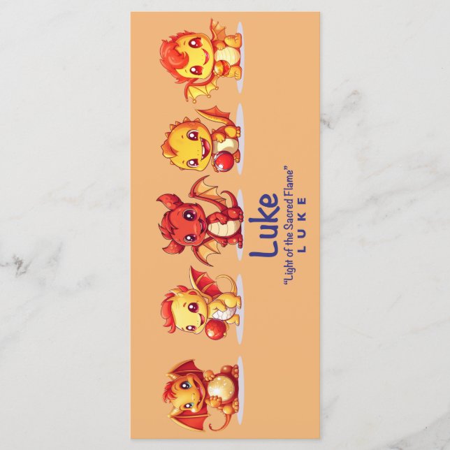 Dragon Bookmark Menu (Front)