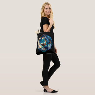 Dragon Bookworm, Moonlight Reading  Tote Bag