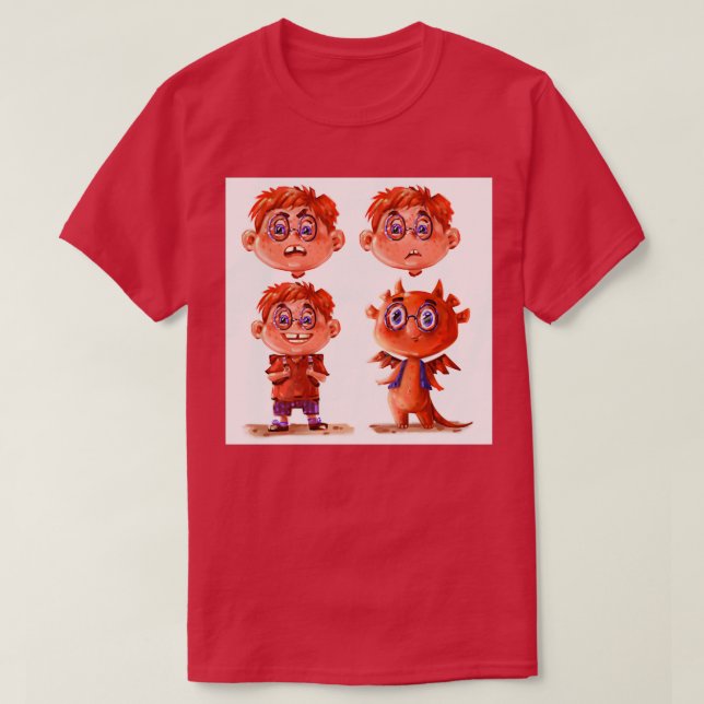 Dragon boy portrait T-Shirt (Design Front)