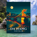 Dragon Bridge Da Nang Vietnam Travel Postcard<br><div class="desc">Capture the vibrant charm of Da Nang with this beautifully illustrated travel postcard. Featuring Da Nang’s stunning coastline, the iconic Dragon Bridge, and the majestic Marble Mountains in the background, this design reflects the city’s unique blend of nature and modernity. A perfect memento for travelers or lovers of Vietnamese culture....</div>