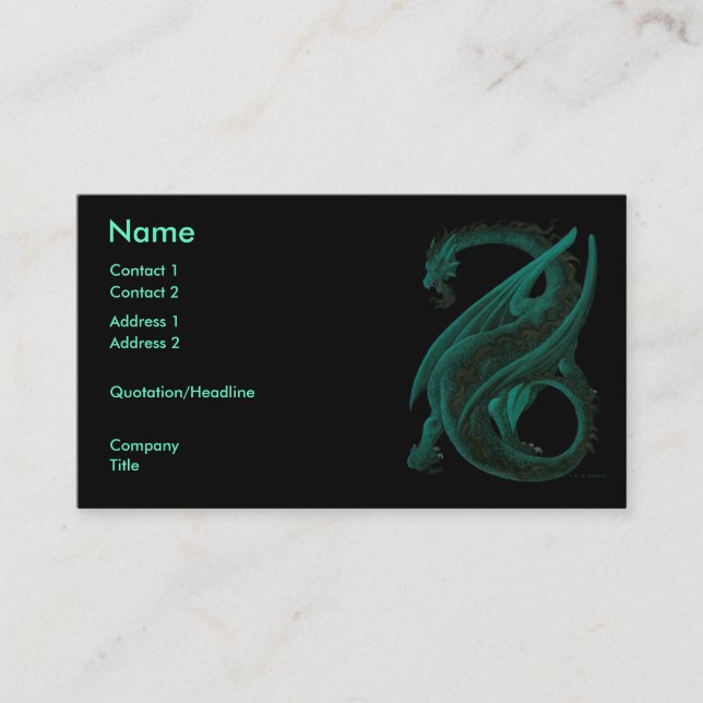 Dragon Business Card (Front)