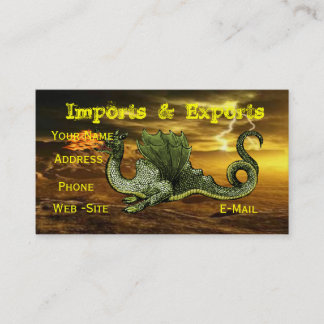 Dragon business cards fully customisable