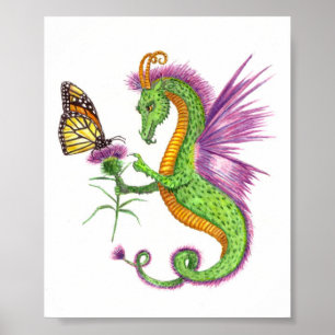Dragon & Butterfly - print