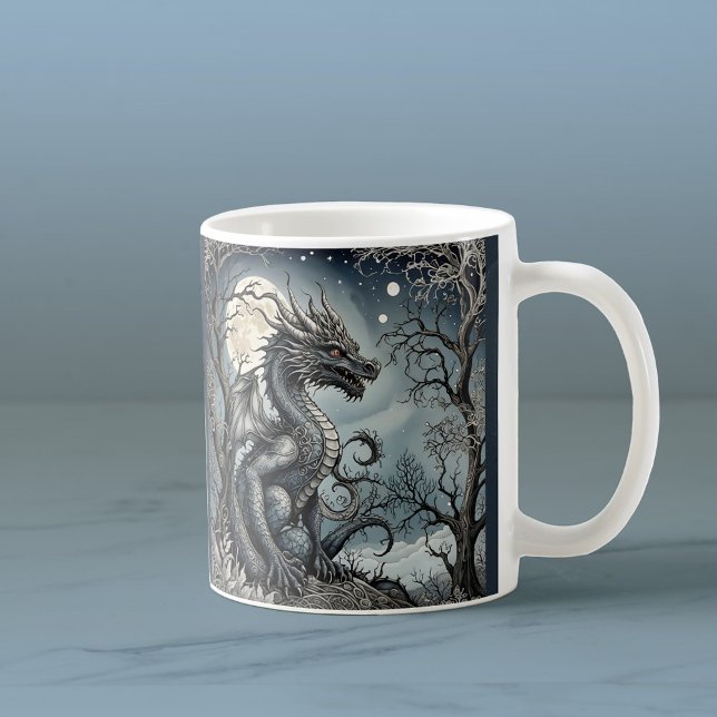 Dragon by Moonlight Coffee Mug (Creator Uploaded)