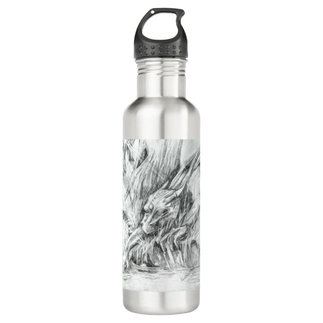 Dragon by the water 710 ml water bottle (Front)