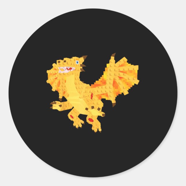 Dragon Cannelloni  Classic Round Sticker (Front)