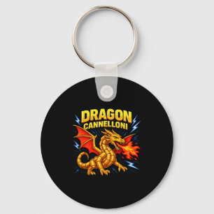 Dragon Cannelloni Funny Italian Food Pun Gift Key Ring