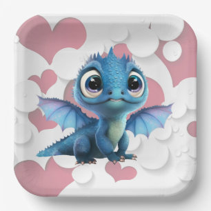Dragon cardboard plates