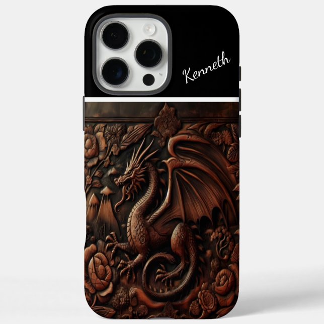 Dragon Carved On Mountaintop Case-Mate iPhone Case (Back)