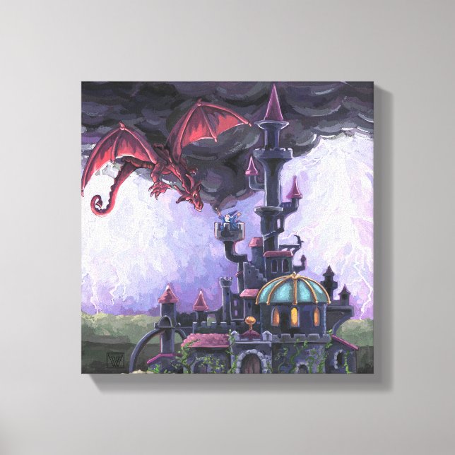 Dragon Castle Canvas Print (Front)