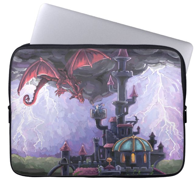 Dragon Castle Laptop Sleeve (Front)