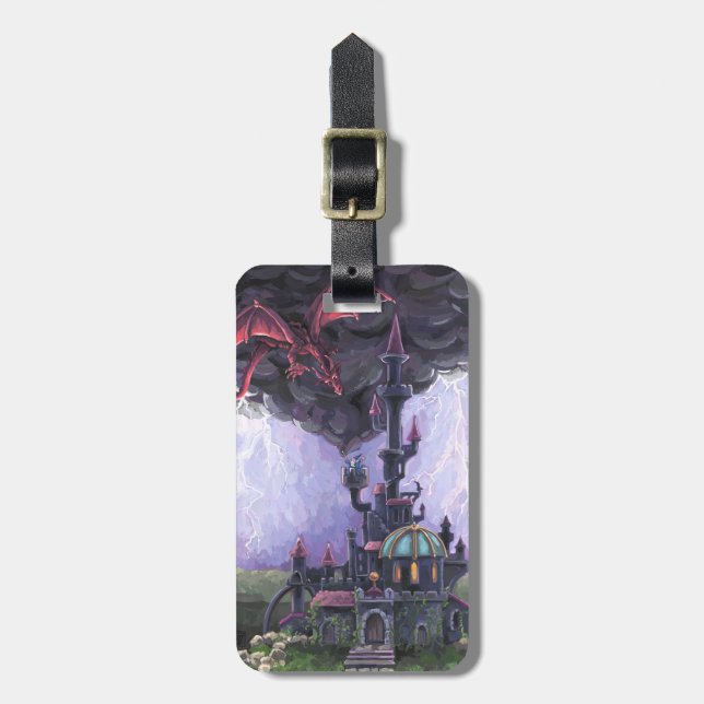 Dragon Castle Luggage Tag (Front Vertical)