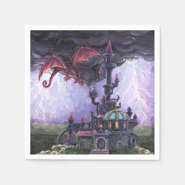 Dragon Castle Napkin (Front)