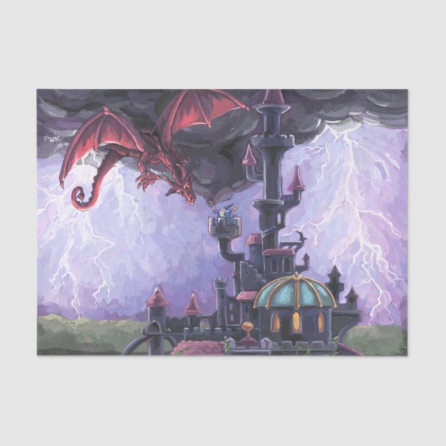 Dragon Castle Tissue Paper (Front)