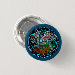 Dragon Celtic 3 Cm Round Badge