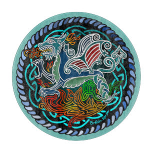 Dragon celtique cutting board