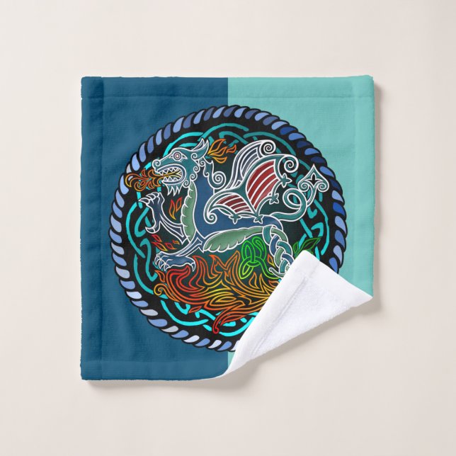 Dragon celtique wash cloth (Wash Cloth)