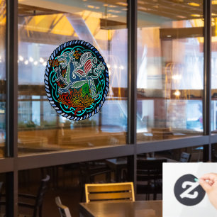 Dragon celtique window cling