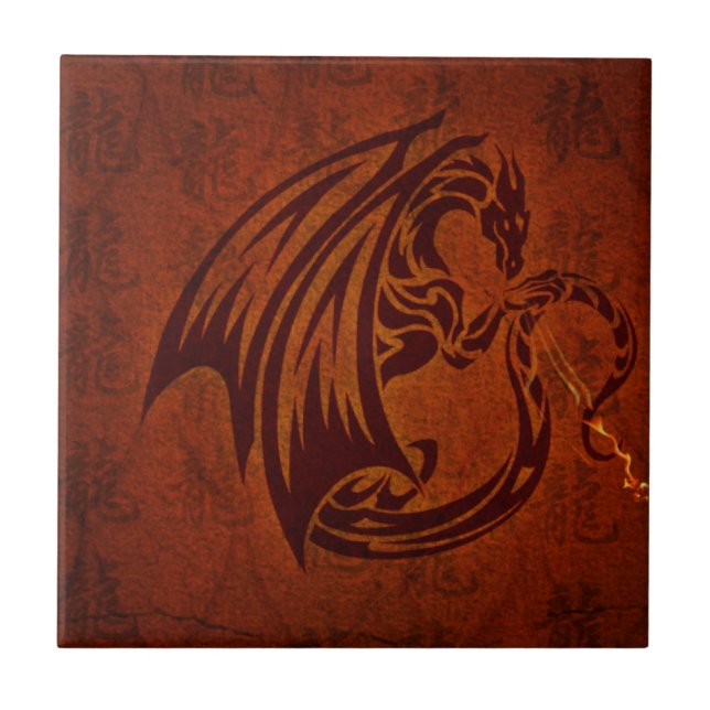 Dragon Ceramic Tile (Front)