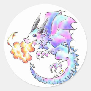 Dragon Chan Classic Round Sticker