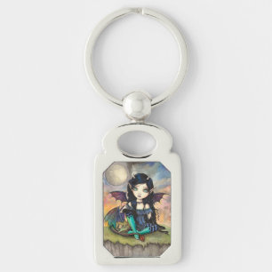 Dragon Child Cute Gothic Vampire Fairy Art Key Ring