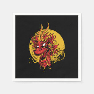 Dragon Chinese Asian Mythology Cool Gift Napkin