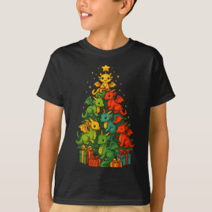 Dragon Christmas Tree Funny Dragon Xmas T-Shirt
