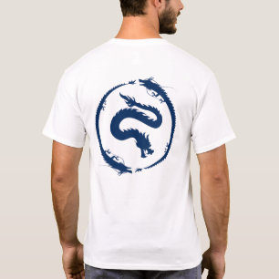 Dragon Circle in dark Dark Blue T-Shirt