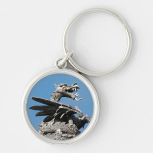 Dragon, City Hall Cardiff, Wales, UK Key Ring