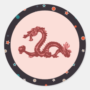 Dragon Classic Round Sticker
