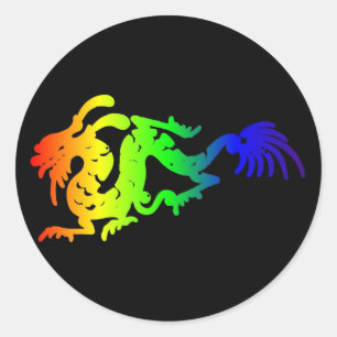 Dragon Classic Round Sticker