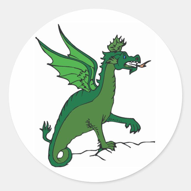 Dragon Clothing 34 Classic Round Sticker (Front)