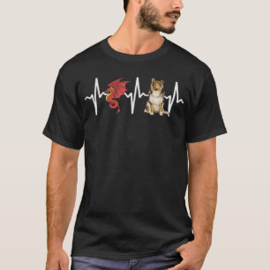 Dragon Collie Heartbeat Dog Lover T-Shirt