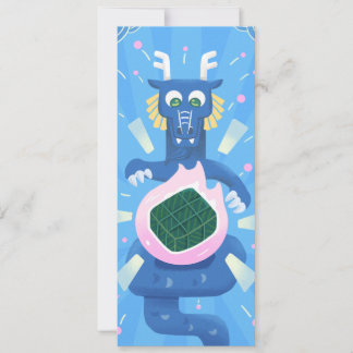 Dragon cook banh chung - Funky Cute Style Invitation