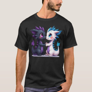 Dragon Couple Purple and Blue T-Shirt