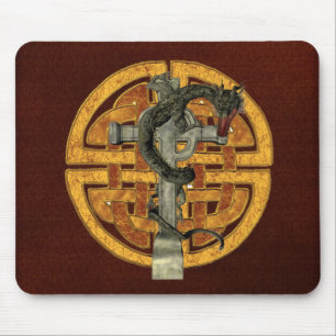 Dragon Cross Mouse Mat