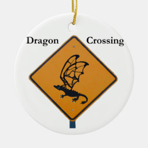 Dragon Crossing Ceramic Tree Decoration