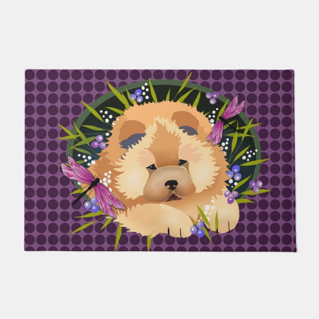 DRAGON DANCE Chow - Indoor/Outdoor door mat (Front)