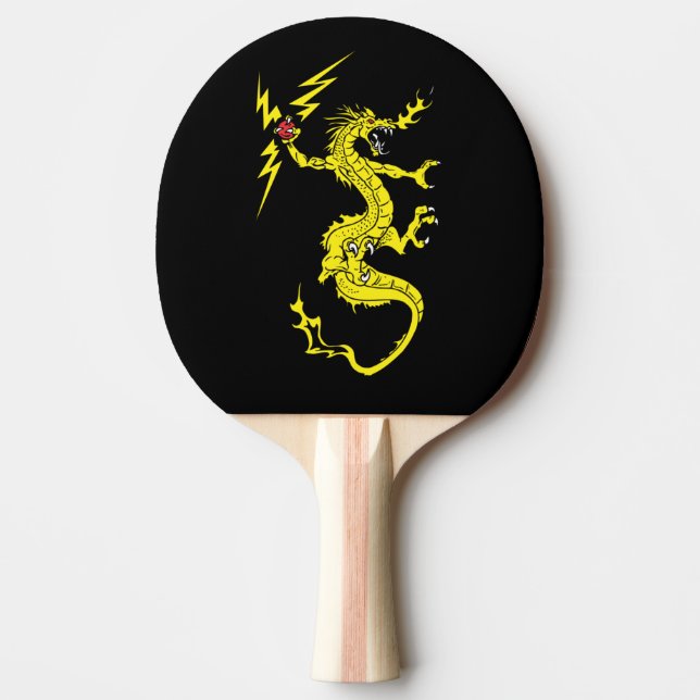 Dragon design ping pong paddle (Front)