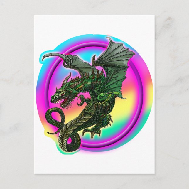 Dragon design postcard (Front)
