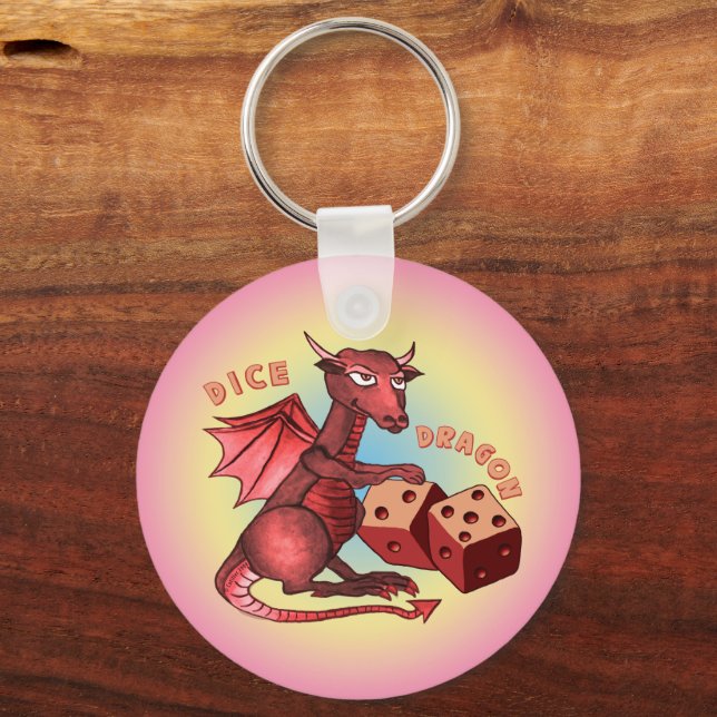 Dragon Dice Key Ring (Front)