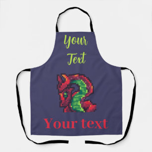 Dragon, Dragon Pixel Art Apron
