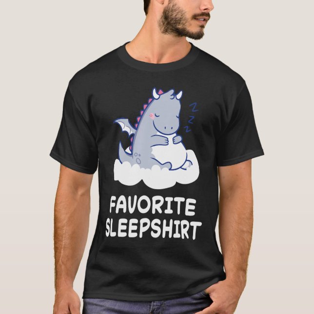 Dragon Dragons Nap Sleeping Sleep Pajama Pyjamas N T-Shirt (Front)