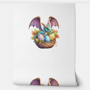 Dragon Easter Day Loves Collecting Easter Eggs Dra Wallpaper