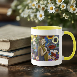 Dragon Elf Flower Garden Mug