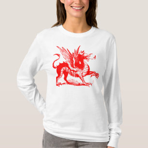 Dragon Engraving - Red T-Shirt